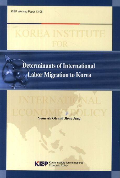 Determinants of international labor migration to Korea