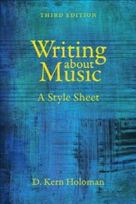 Writing about music : a style sheet