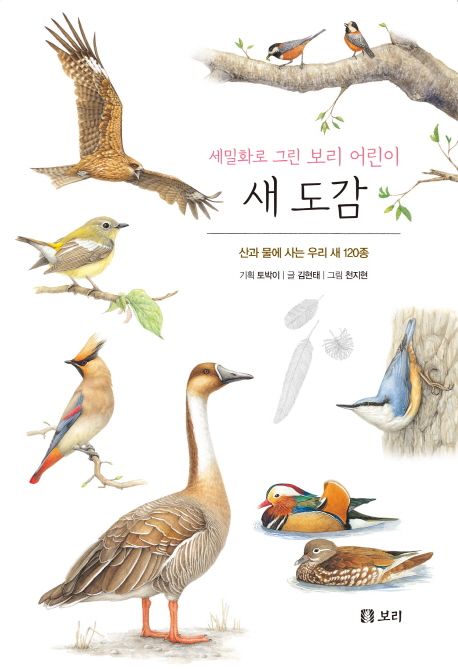 (세밀화로 그린 보리 어린이) 새 도감 : 산과 물에 사는 우리 새 120종